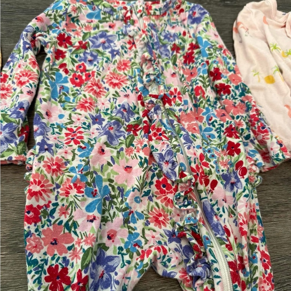 Angel Dear Girl Ruffle Footie PJs - Picture 3 of 5